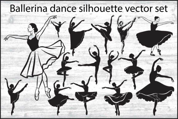 Ballet Dancer Silhouettes: Graphics & Illustrations