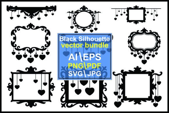 Black Ornate Frames: Graphics & Illustrations