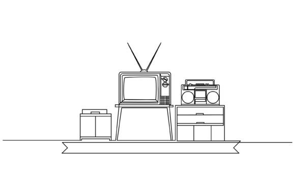 Continuous Line Design of Classic Electr Graphics