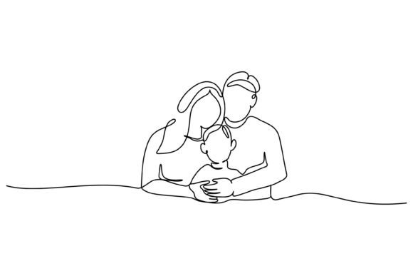 Continuous Line Design of Portrait Graphics & Illustrations
