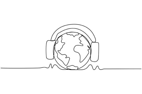 Continuous Line Design of World Graphics and Illustrations