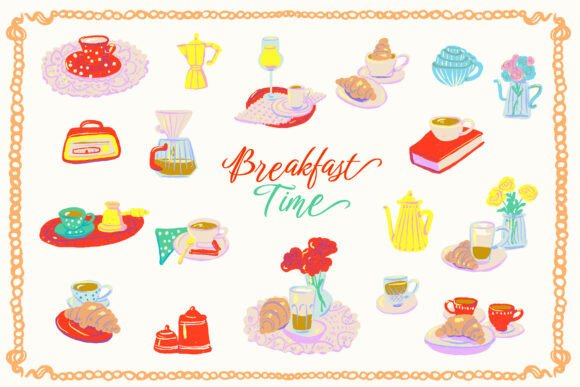 Cozy Breakfast Time: Graphics & Illustrations