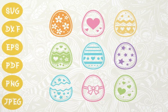 Easter Egg SVG Bundle: Graphics & Illustrations