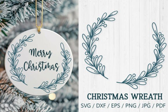 Review: Christmas Mistletoe Wreath SVG Cut File