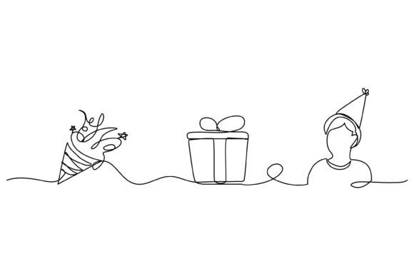 Review: Continuous Line Gift for Birthday Embroidery