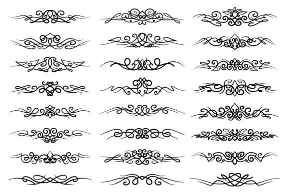 Reviewing Calligraphic Ornamental Boarders for Embroidery