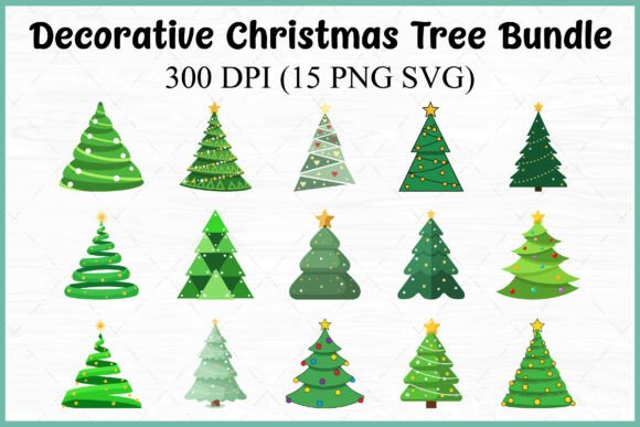 Reviewing Christmas Trees SVG Clipart for Graphics