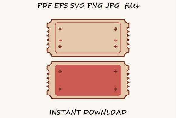 Reviewing Retro Blank Ticket Templates for Embroidery
