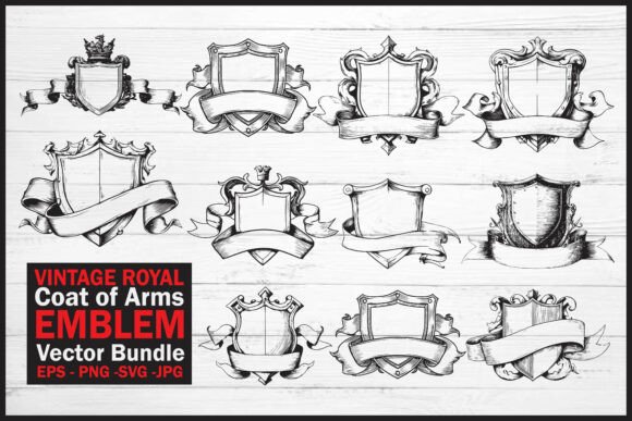 Reviewing the Royal Coat of Arms Emblem Vector Bundle