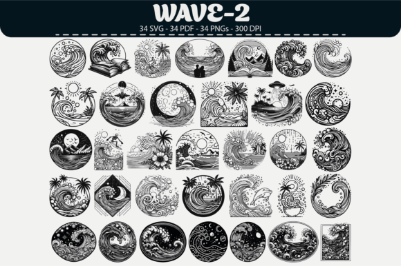 Reviewing Wave Vector Clipart for Embroidery Projects